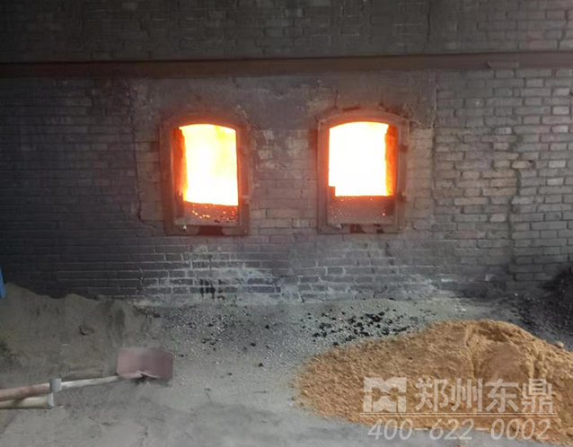 煤泥烘干機(jī)點(diǎn)火現(xiàn)場